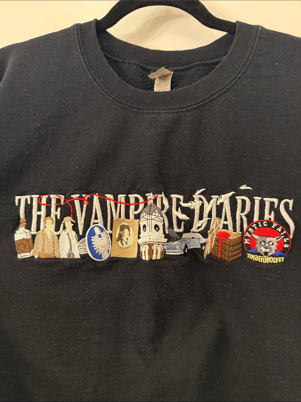 The Vampire Diaries Beyond Epic Embroidered Crewneck Sweatshirt